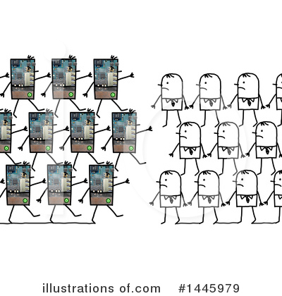 Royalty-Free (RF) Robot Clipart Illustration by NL shop - Stock Sample #1445979