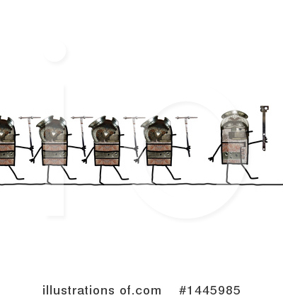Royalty-Free (RF) Robot Clipart Illustration by NL shop - Stock Sample #1445985