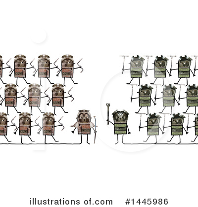 Royalty-Free (RF) Robot Clipart Illustration by NL shop - Stock Sample #1445986