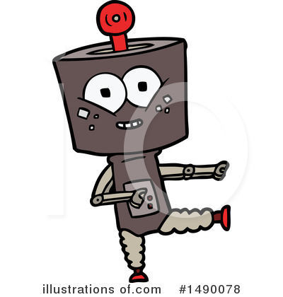 Royalty-Free (RF) Robot Clipart Illustration by lineartestpilot - Stock Sample #1490078