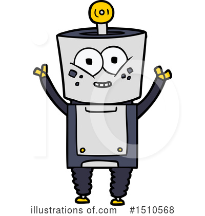 Royalty-Free (RF) Robot Clipart Illustration by lineartestpilot - Stock Sample #1510568