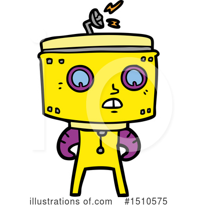 Royalty-Free (RF) Robot Clipart Illustration by lineartestpilot - Stock Sample #1510575