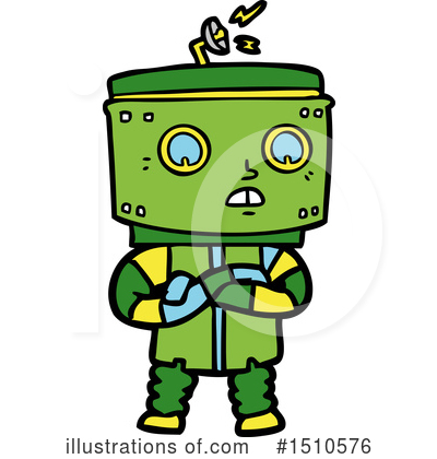 Royalty-Free (RF) Robot Clipart Illustration by lineartestpilot - Stock Sample #1510576