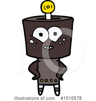Royalty-Free (RF) Robot Clipart Illustration by lineartestpilot - Stock Sample #1510578