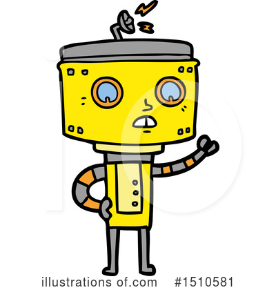 Royalty-Free (RF) Robot Clipart Illustration by lineartestpilot - Stock Sample #1510581