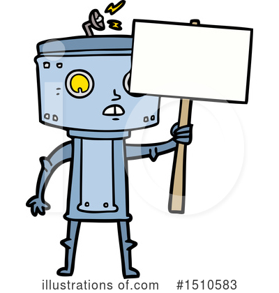 Royalty-Free (RF) Robot Clipart Illustration by lineartestpilot - Stock Sample #1510583