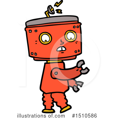 Royalty-Free (RF) Robot Clipart Illustration by lineartestpilot - Stock Sample #1510586