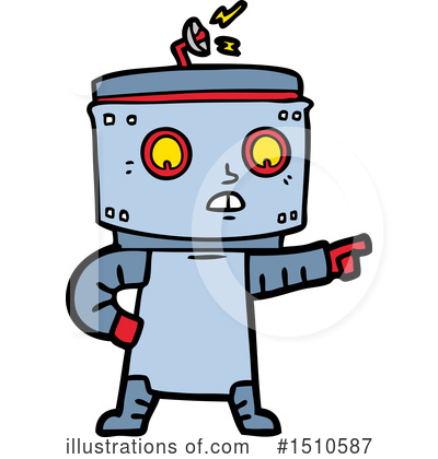 Royalty-Free (RF) Robot Clipart Illustration by lineartestpilot - Stock Sample #1510587