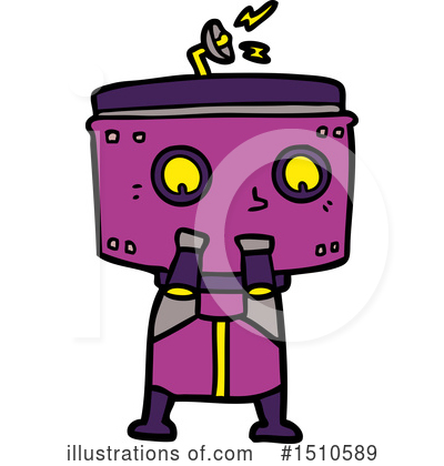 Royalty-Free (RF) Robot Clipart Illustration by lineartestpilot - Stock Sample #1510589