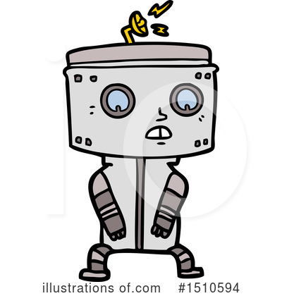 Royalty-Free (RF) Robot Clipart Illustration by lineartestpilot - Stock Sample #1510594