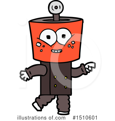 Royalty-Free (RF) Robot Clipart Illustration by lineartestpilot - Stock Sample #1510601