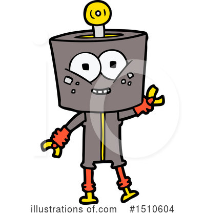 Royalty-Free (RF) Robot Clipart Illustration by lineartestpilot - Stock Sample #1510604
