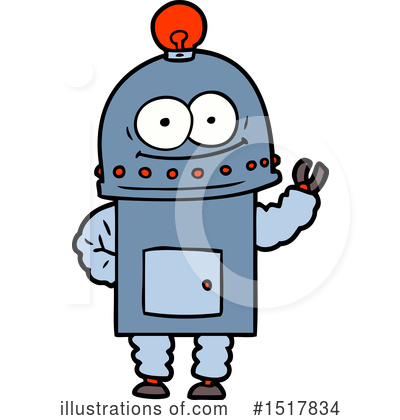 Royalty-Free (RF) Robot Clipart Illustration by lineartestpilot - Stock Sample #1517834
