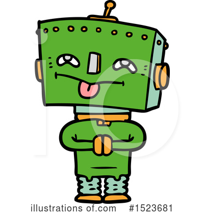Royalty-Free (RF) Robot Clipart Illustration by lineartestpilot - Stock Sample #1523681