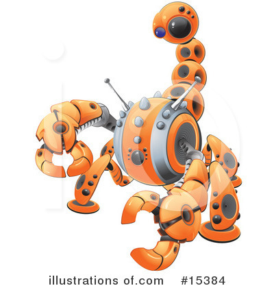 Royalty-Free (RF) Robot Clipart Illustration by Leo Blanchette - Stock Sample #15384