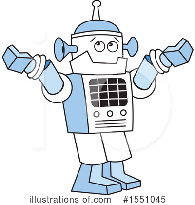 Royalty-Free (RF) Robot Clipart Illustration by Johnny Sajem - Stock Sample #1551045