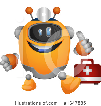 Royalty-Free (RF) Robot Clipart Illustration by Morphart Creations - Stock Sample #1647885