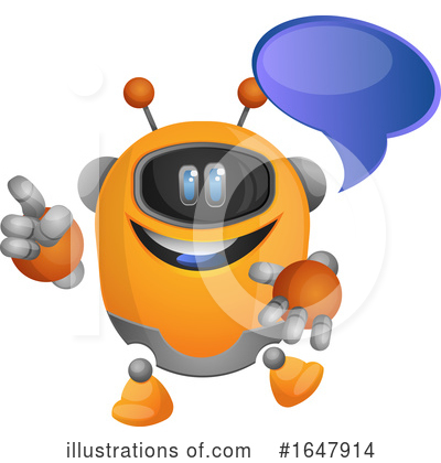 Royalty-Free (RF) Robot Clipart Illustration by Morphart Creations - Stock Sample #1647914
