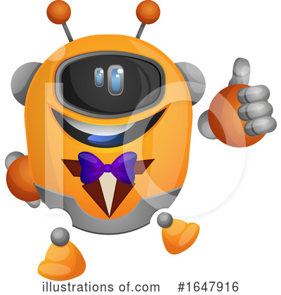 Royalty-Free (RF) Robot Clipart Illustration by Morphart Creations - Stock Sample #1647916