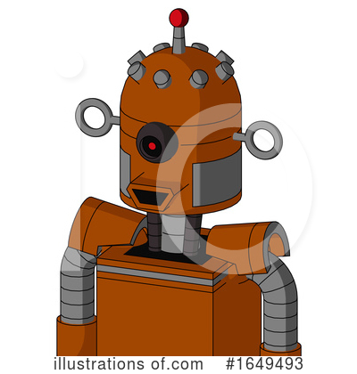 Royalty-Free (RF) Robot Clipart Illustration by Leo Blanchette - Stock Sample #1649493