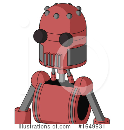 Pink Robot Clipart #1649931 by Leo Blanchette