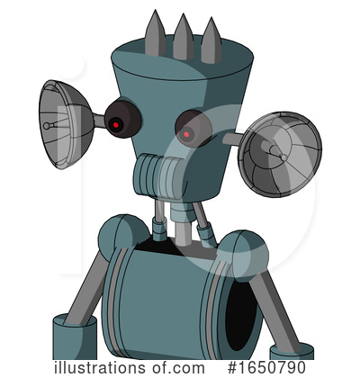 Royalty-Free (RF) Robot Clipart Illustration by Leo Blanchette - Stock Sample #1650790