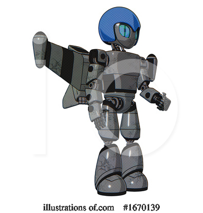 Royalty-Free (RF) Robot Clipart Illustration by Leo Blanchette - Stock Sample #1670139