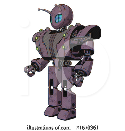 Royalty-Free (RF) Robot Clipart Illustration by Leo Blanchette - Stock Sample #1670361
