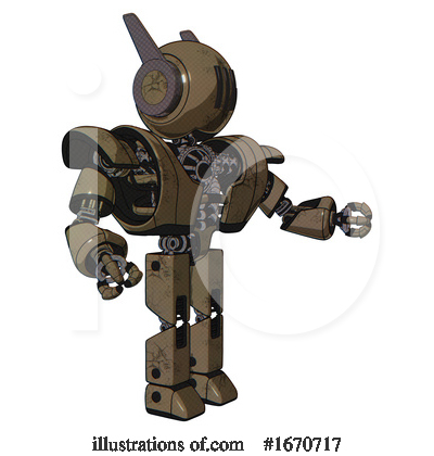 Royalty-Free (RF) Robot Clipart Illustration by Leo Blanchette - Stock Sample #1670717