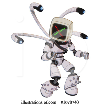 Royalty-Free (RF) Robot Clipart Illustration by Leo Blanchette - Stock Sample #1670740