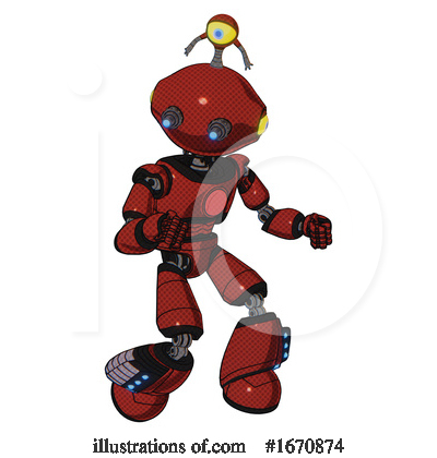 Royalty-Free (RF) Robot Clipart Illustration by Leo Blanchette - Stock Sample #1670874