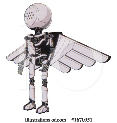 Royalty-Free (RF) Robot Clipart Illustration by Leo Blanchette - Stock Sample #1670951