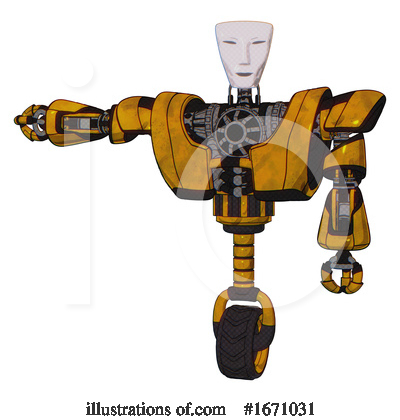 Royalty-Free (RF) Robot Clipart Illustration by Leo Blanchette - Stock Sample #1671031