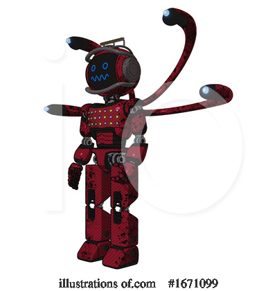 Royalty-Free (RF) Robot Clipart Illustration by Leo Blanchette - Stock Sample #1671099