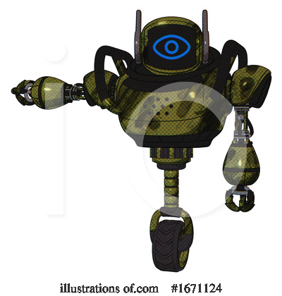 Royalty-Free (RF) Robot Clipart Illustration by Leo Blanchette - Stock Sample #1671124