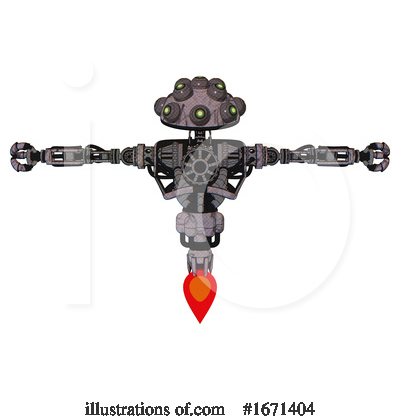 Royalty-Free (RF) Robot Clipart Illustration by Leo Blanchette - Stock Sample #1671404