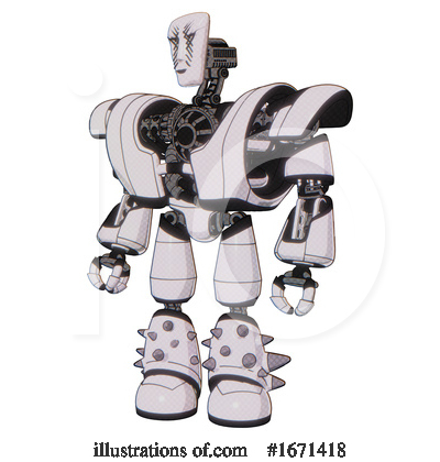 Royalty-Free (RF) Robot Clipart Illustration by Leo Blanchette - Stock Sample #1671418