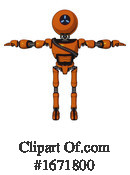 Robot Clipart #1671800 by Leo Blanchette