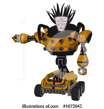 Royalty-Free (RF) Robot Clipart Illustration by Leo Blanchette - Stock Sample #1672042