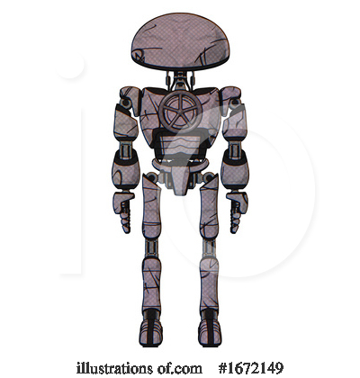 Royalty-Free (RF) Robot Clipart Illustration by Leo Blanchette - Stock Sample #1672149