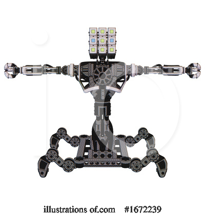 Royalty-Free (RF) Robot Clipart Illustration by Leo Blanchette - Stock Sample #1672239
