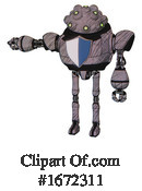 Robot Clipart #1672311 by Leo Blanchette