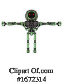 Robot Clipart #1672314 by Leo Blanchette
