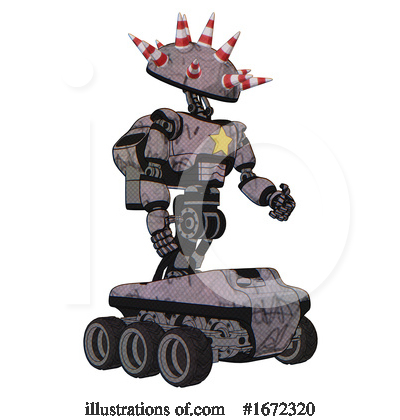 Royalty-Free (RF) Robot Clipart Illustration by Leo Blanchette - Stock Sample #1672320