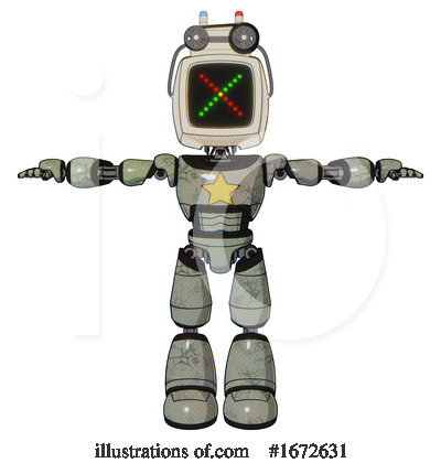 Royalty-Free (RF) Robot Clipart Illustration by Leo Blanchette - Stock Sample #1672631