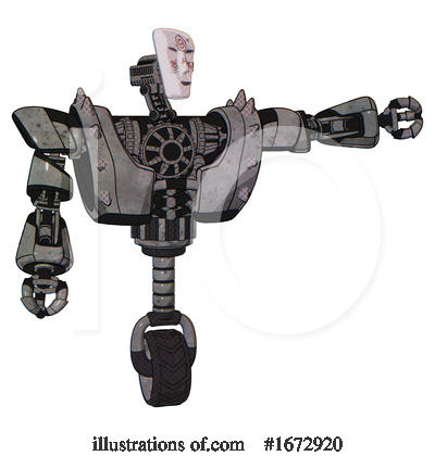 Royalty-Free (RF) Robot Clipart Illustration by Leo Blanchette - Stock Sample #1672920