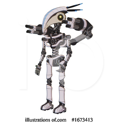 Royalty-Free (RF) Robot Clipart Illustration by Leo Blanchette - Stock Sample #1673413