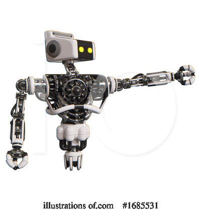 Royalty-Free (RF) Robot Clipart Illustration by Leo Blanchette - Stock Sample #1685531
