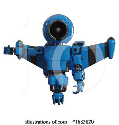 Royalty-Free (RF) Robot Clipart Illustration by Leo Blanchette - Stock Sample #1685820