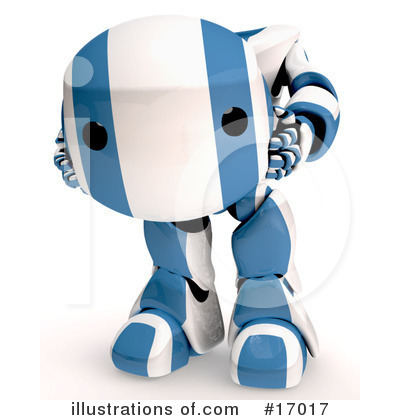 Royalty-Free (RF) Robot Clipart Illustration by Leo Blanchette - Stock Sample #17017